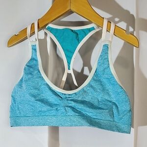 🏷5/$20🏷 Blue/White Youth Sports Bra, missing inserts - Approx Kids/Girls 10